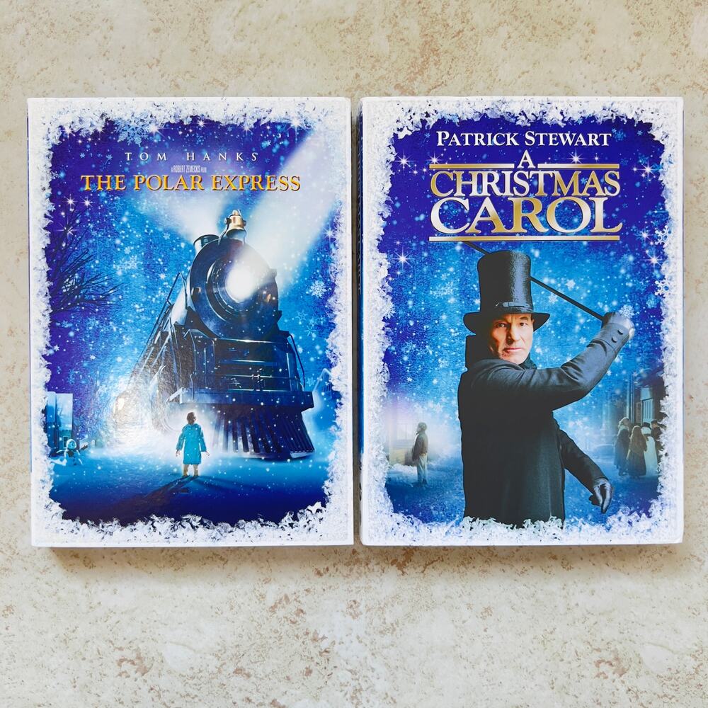 Bundle: The Polar Express Tom Hanks, A Christmas Carol Patrick Stewart (DVDs)